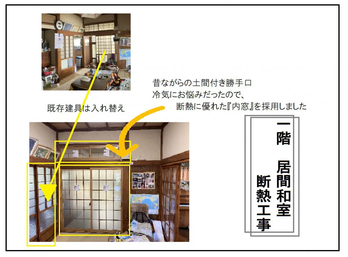 町内T様邸 断熱・内窓設置工事 | 有限会社 渋谷木工所